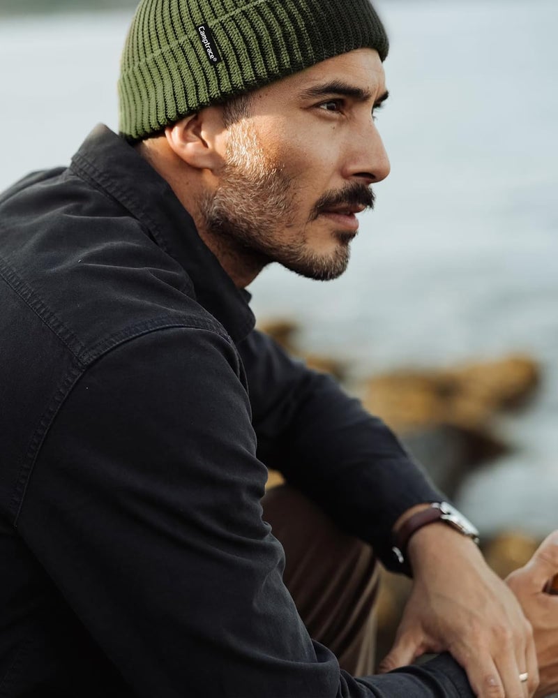Camptrace Fisherman Beanie Hat for Men Women Classic Cuff Skull Caps Short Watch Hat Trawler Beanie - Image 2